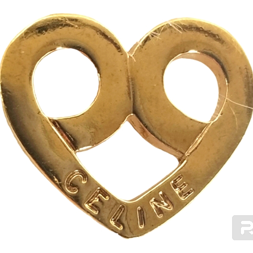 CÉLINE AUTHENTIC VINTAGE LUX GOLD TONE BROOCH/PIN EXCELLENT CONDITION - Picture 2 of 7